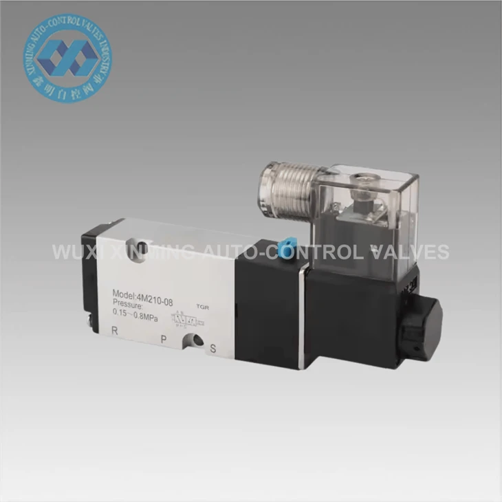2- yol 5- bağlantı noktası yüksek basınçlı pnömatik solenoid valf (0-10 mpa)