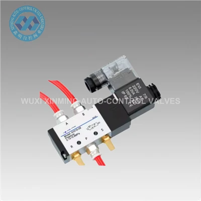 Alüminyum Alaşım Pnömatik Solenoid Valf 52 AC220V 110V
