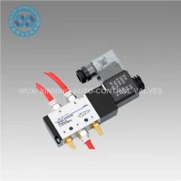 Alüminyum Alaşım Pnömatik Solenoid Valf 52 AC220V 110V