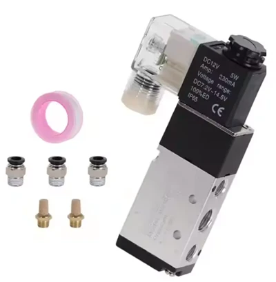 Pnömatik Solenoid Valf 5 Yolu 2- Konum Kontrol Havası 12V 24V