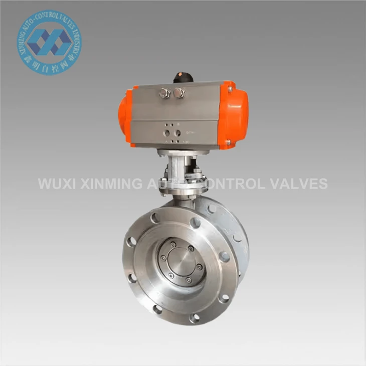 Stainless Steel High Temperature Explosion-proof Pneumatic Hard Seal Flanged Butterfly Valve